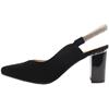 BIOECO SLING BACK 4186 1661 - BLACK SUEDE